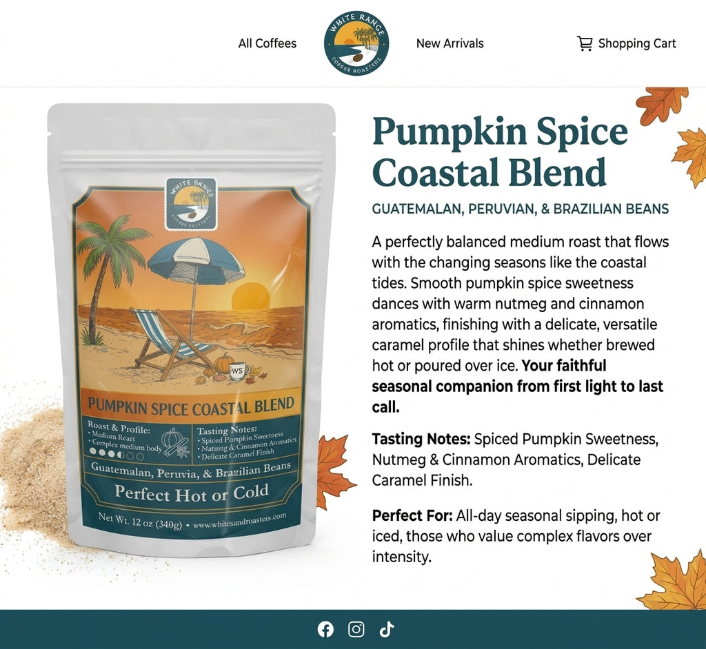 Pumpkin Spice Coastal Blend - Fall Vibes Deliciousness!